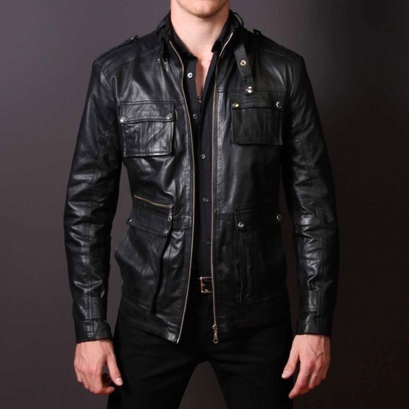 Tommy Hilfiger Men's Faux Leather Bomber Jacket